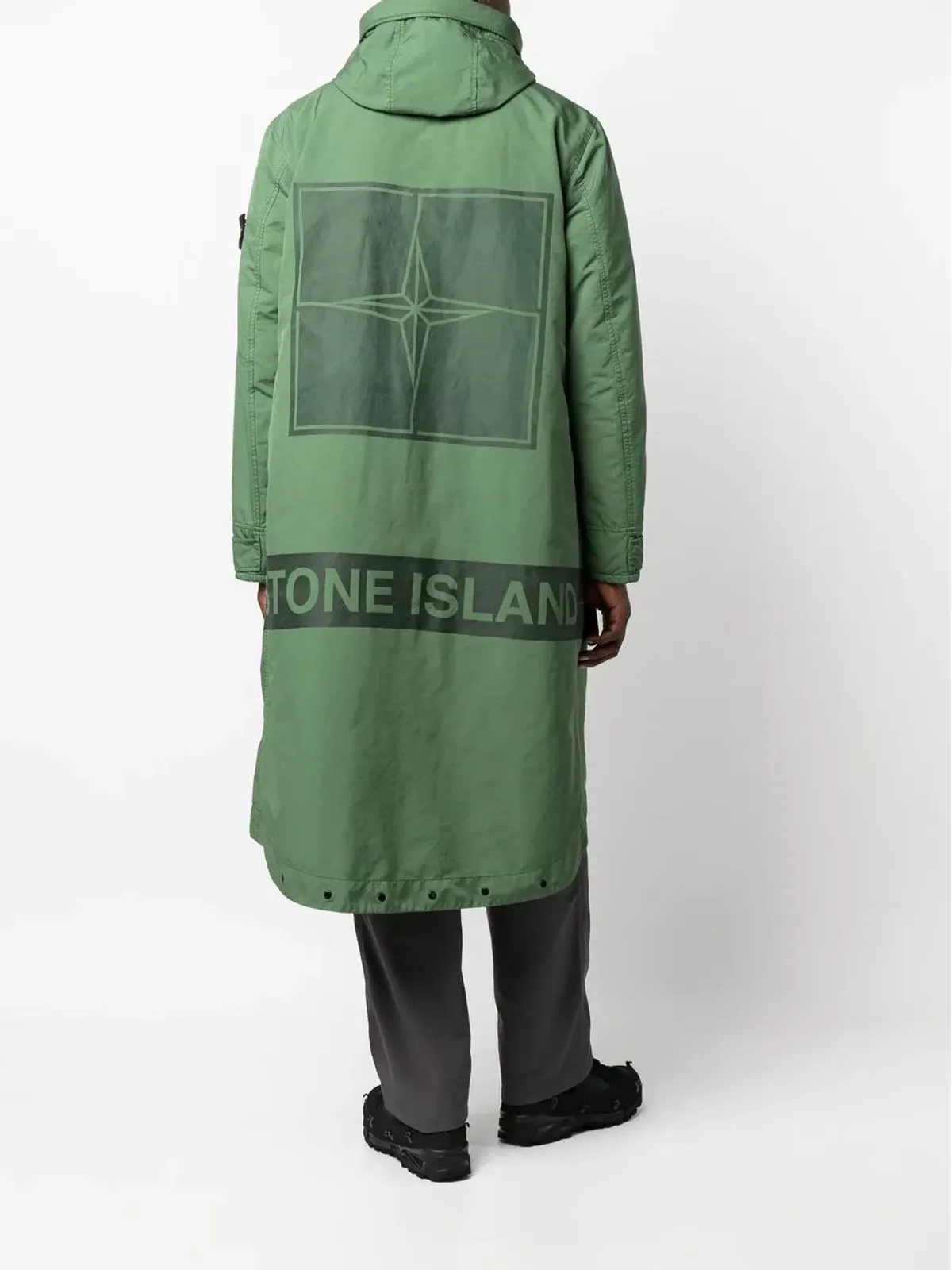 Stone Island ロゴプリント レインコート - 画像2