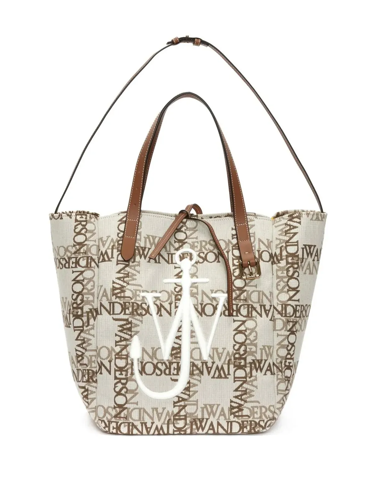 JW Anderson Cabas ロゴグリッド トートバッグ - 画像5