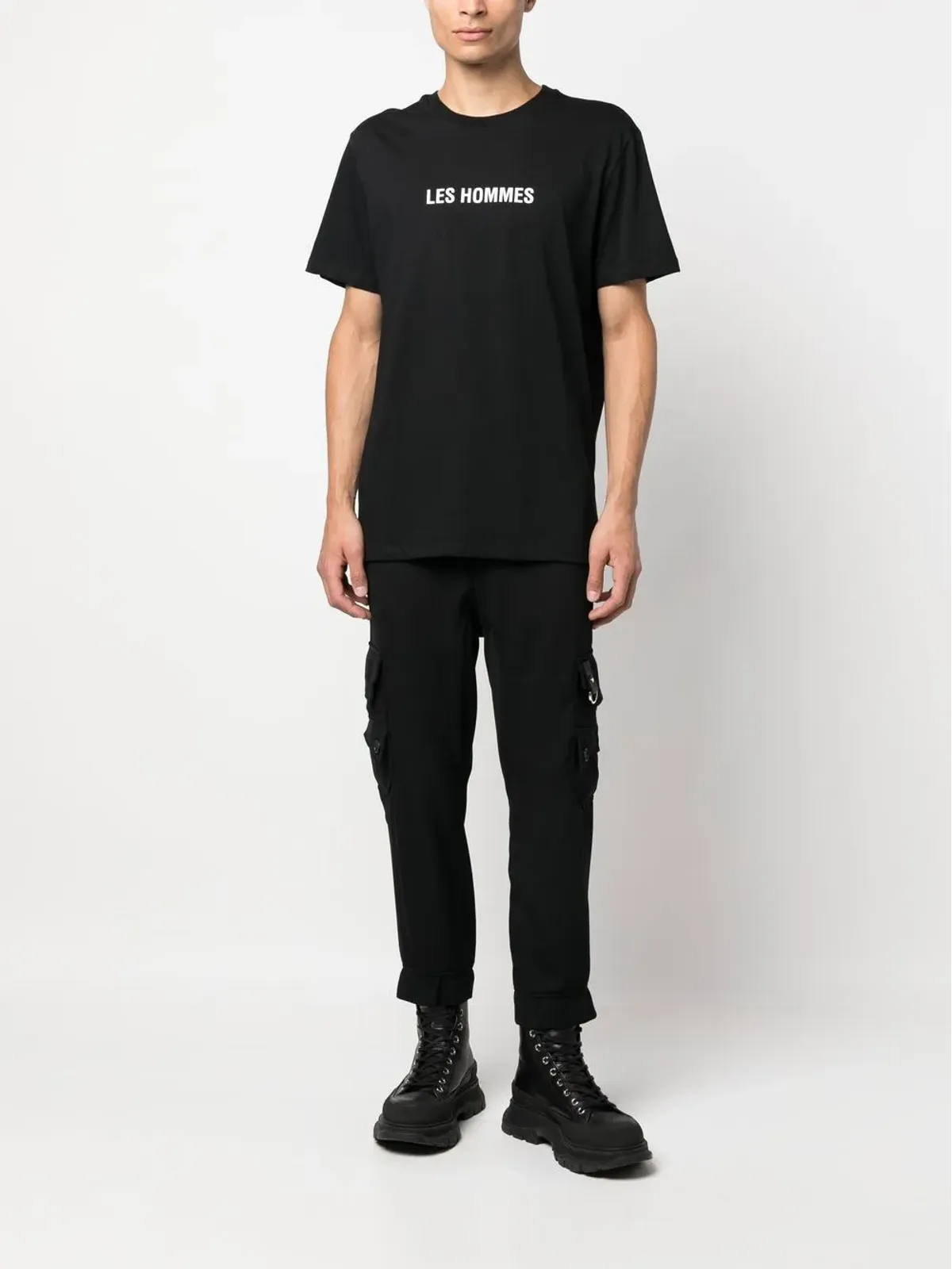 LES HOMMES ロゴプリントTシャツ - 画像2