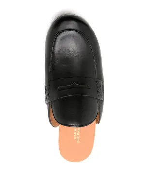 Sarah Chofakian Sarah leather clogs - Black - サムネイル4