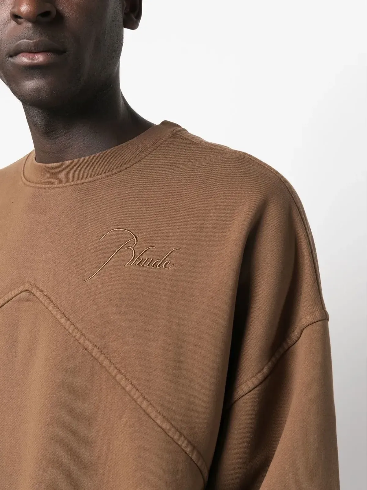 RHUDE ロゴ刺繍オーバーサイズジャンパー - 画像5