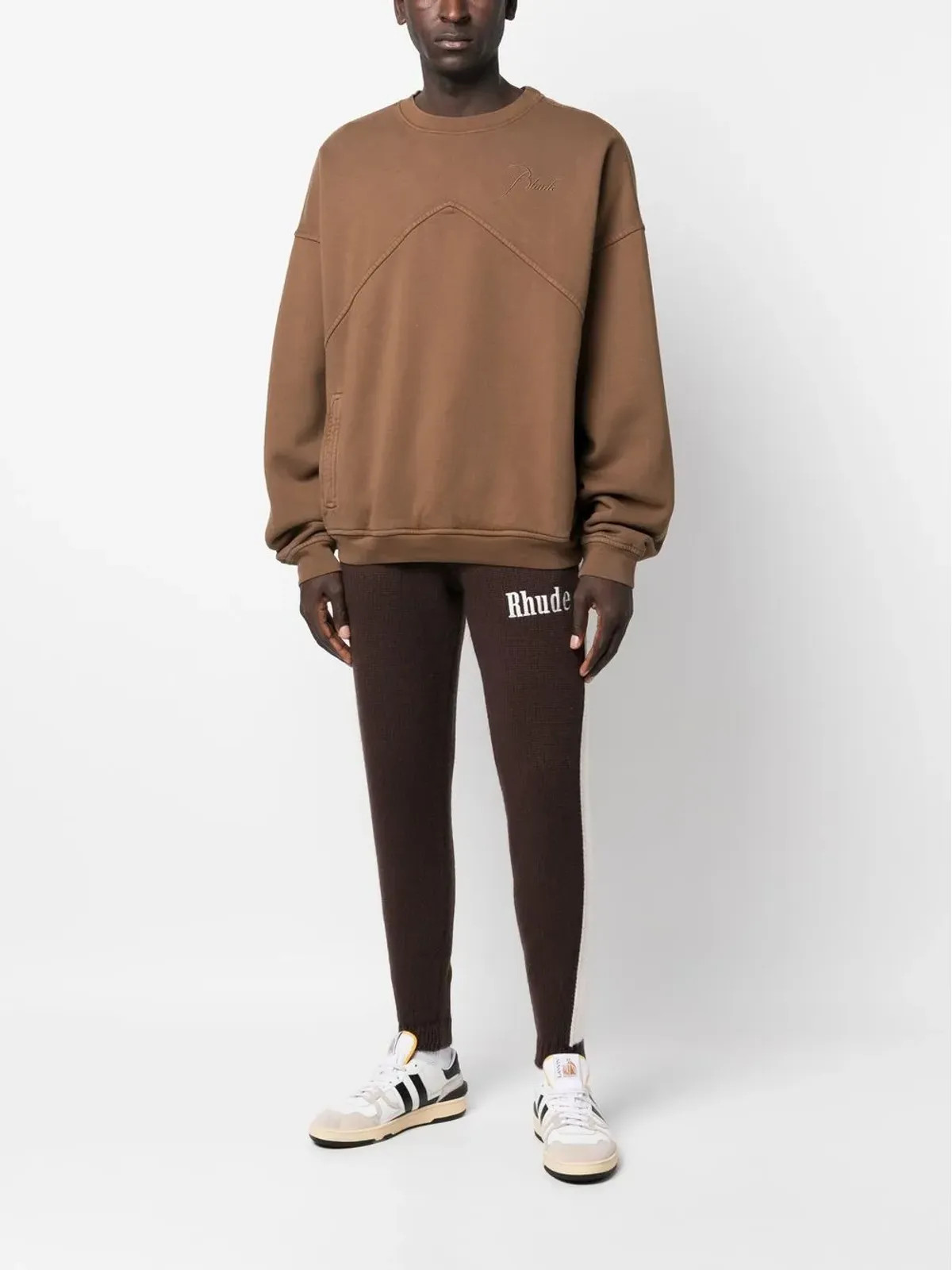 RHUDE ロゴ刺繍オーバーサイズジャンパー - 画像2