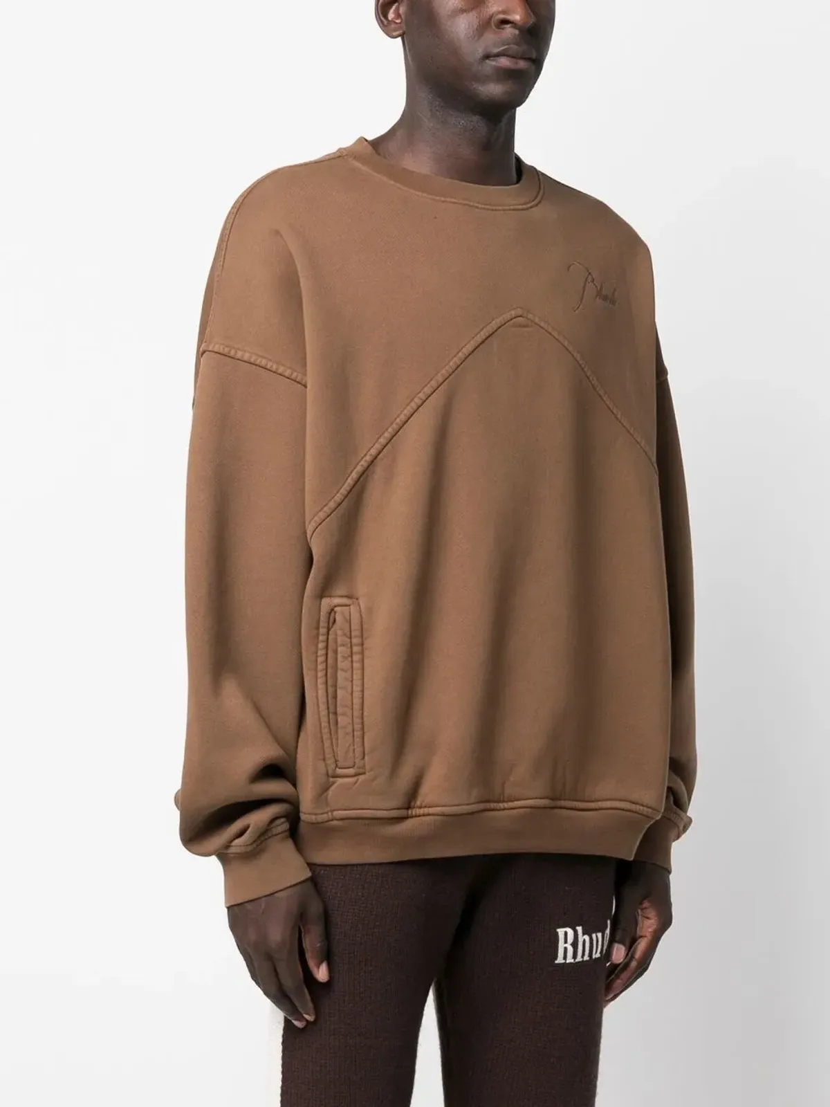 RHUDE ロゴ刺繍オーバーサイズジャンパー - 画像3
