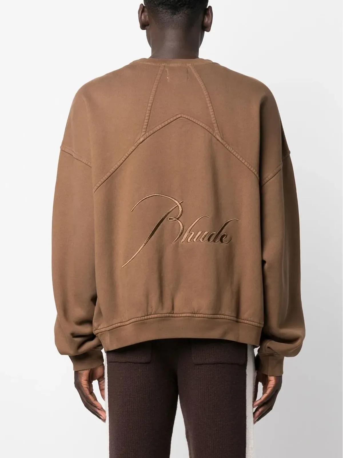 RHUDE ロゴ刺繍オーバーサイズジャンパー - 画像4