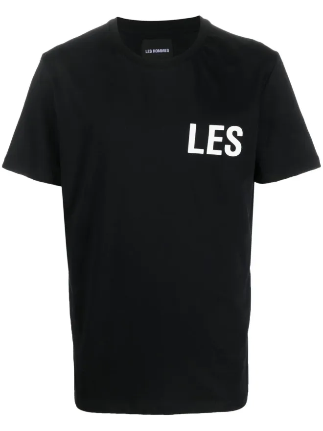LES HOMMES LES HOMMES ロゴプリント半袖Tシャツ - ブラックの商品画像