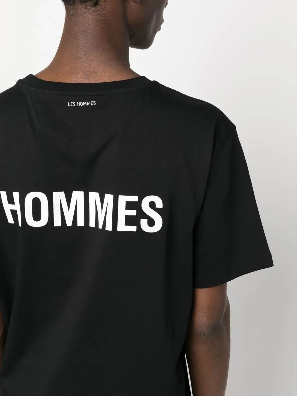 LES HOMMES ロゴプリント半袖Tシャツ - ブラック - 画像5