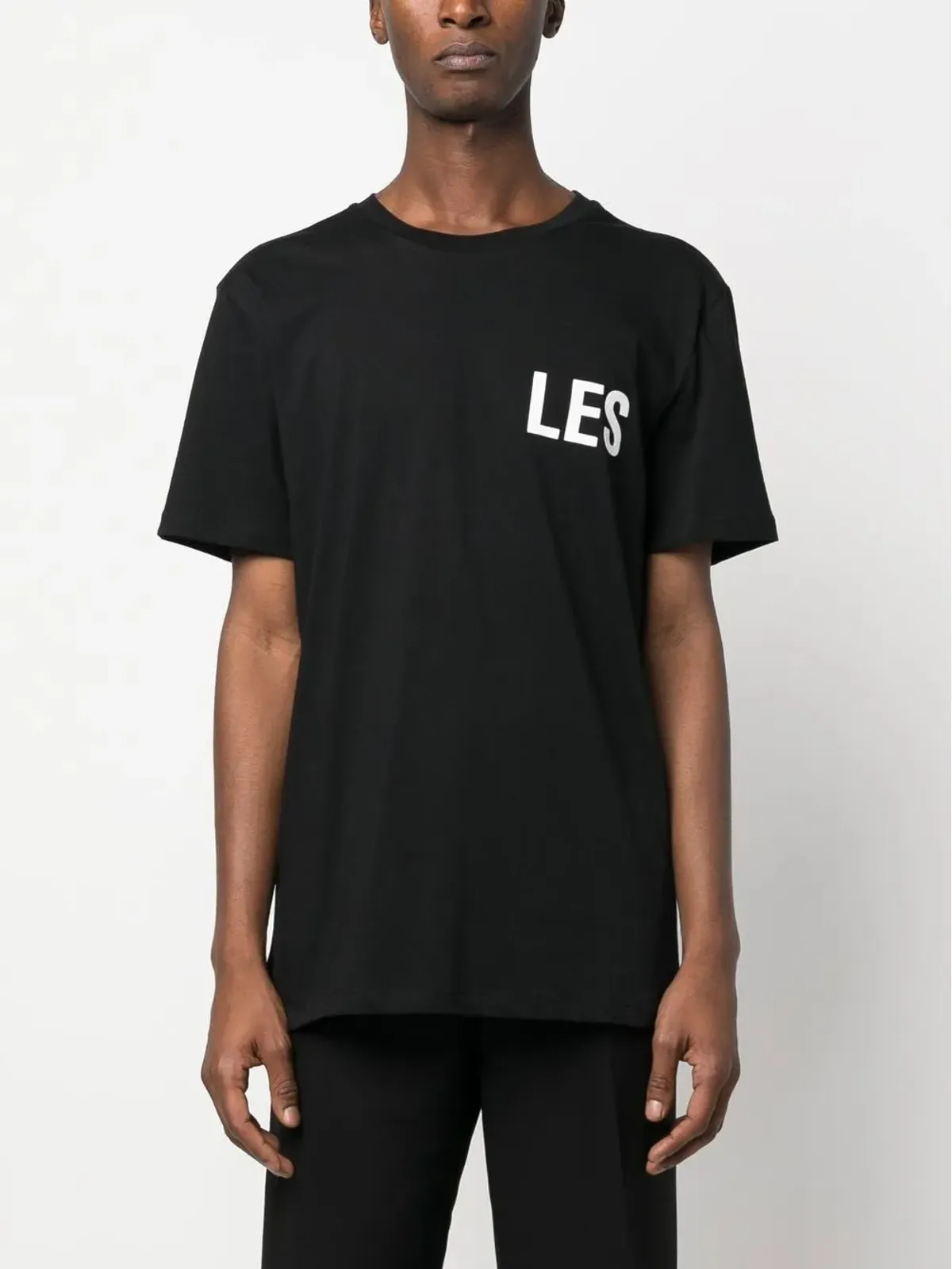LES HOMMES ロゴプリント半袖Tシャツ - ブラック - 画像3