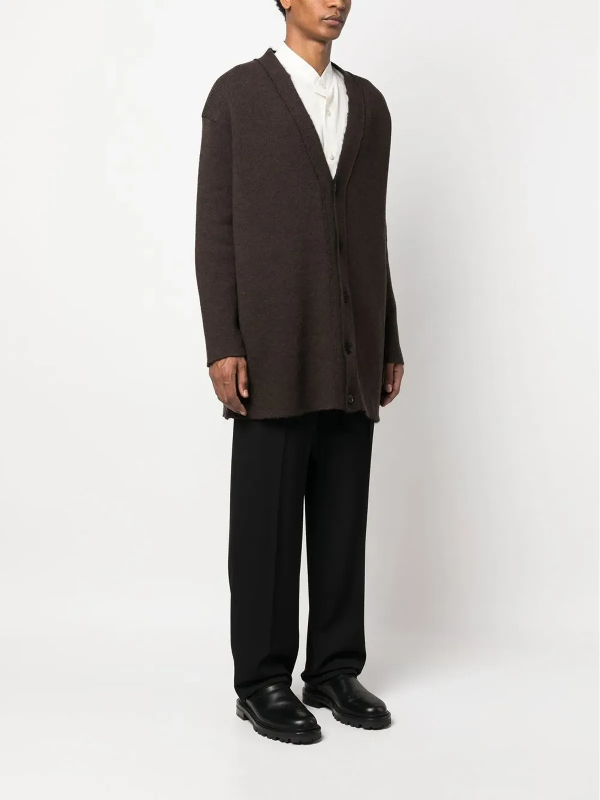 Jil Sander オーバーサイズVネックカーディガン - 画像3
