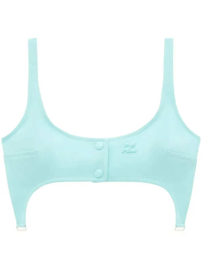 Courrèges Courrèges ストラップ付きツイルブラの商品画像