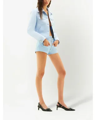 Courrèges ヘリテージ ヴィニール ショーツ ブルー - サムネイル3