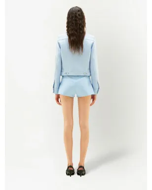 Courrèges ヘリテージ ヴィニール ショーツ ブルー - サムネイル4