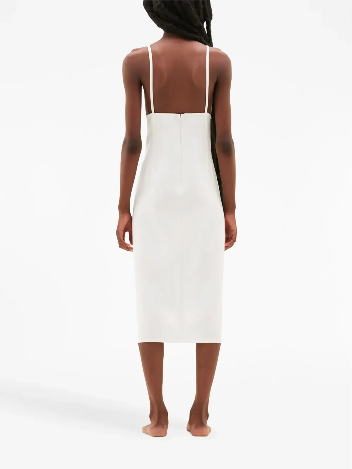 Courrèges スクエアネック ミディドレス - 画像3