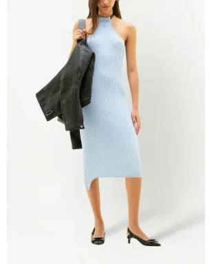 Courrèges リブニット ホルターネック ドレス - サムネイル2