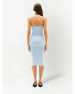 Courrèges リブニット ホルターネック ドレス - サムネイル4