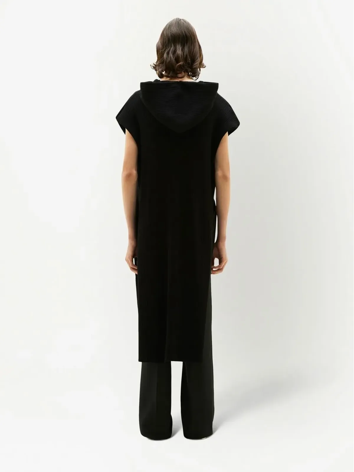 Courrèges リブニット ノースリーブフーディ - 画像4