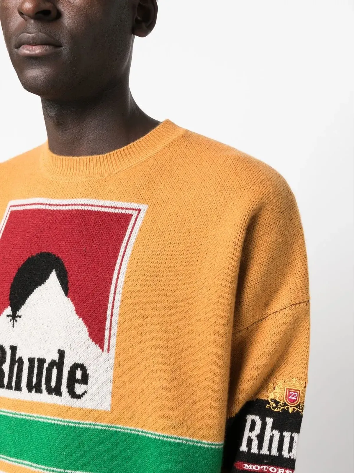 RHUDE インターシャ編み クルーネック ジャンパー - 画像5