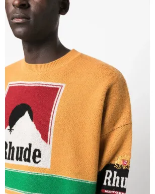 RHUDE インターシャ編み クルーネック ジャンパー - サムネイル5