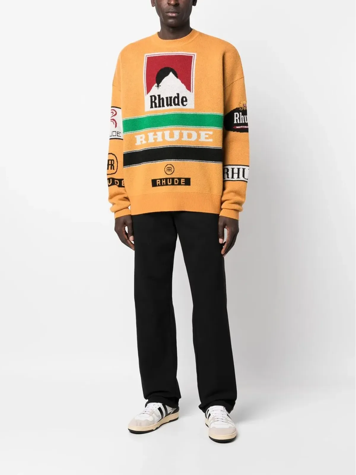 RHUDE インターシャ編み クルーネック ジャンパー - 画像2