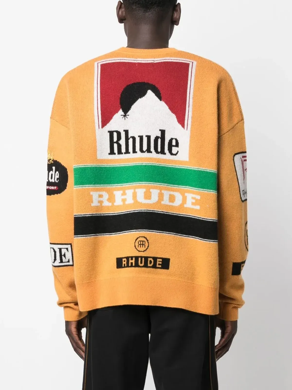 RHUDE インターシャ編み クルーネック ジャンパー - 画像4