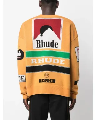 RHUDE インターシャ編み クルーネック ジャンパー - サムネイル4