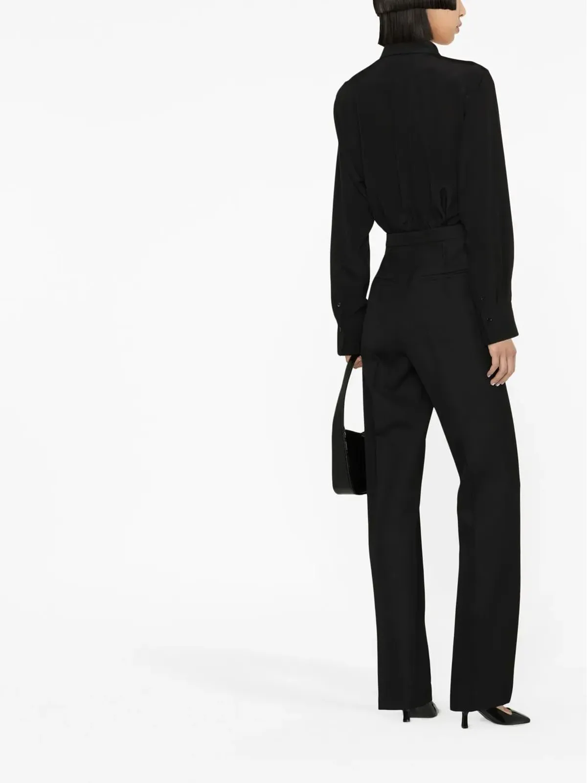 FENDI テーラード バージンウールのスリムカットパンツ - Black - 画像3