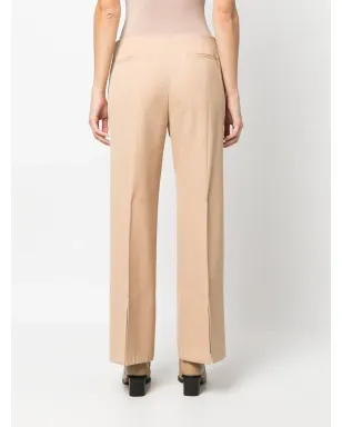 Jil Sander pintuck-detail flared trousers - Neutrals - サムネイル4