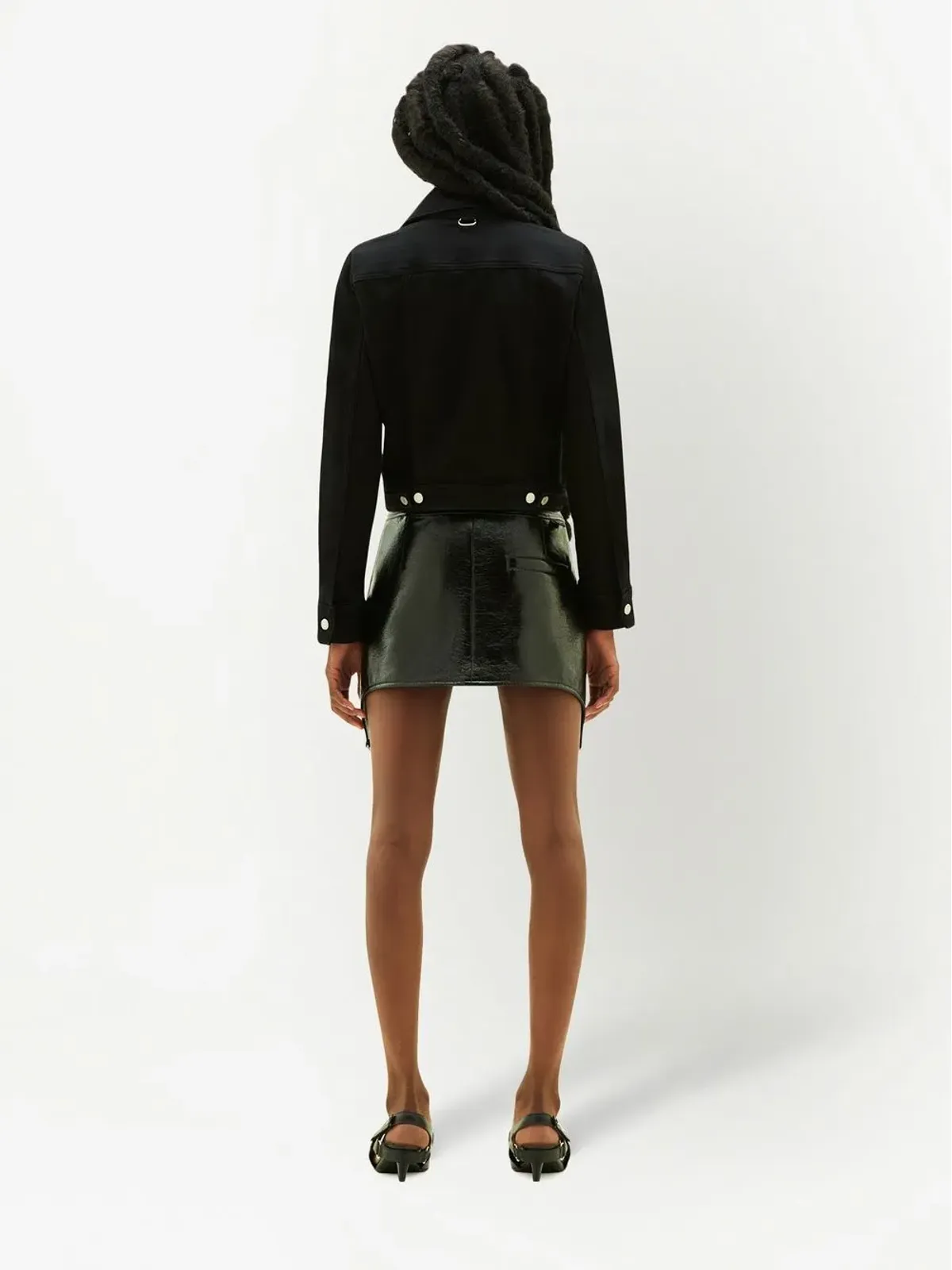 Courrèges ビニールストラップ付きミニスカート - 画像4