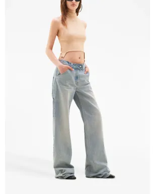 Courrèges ロゴパッチ付きクロップトップ - Neutrals - サムネイル3