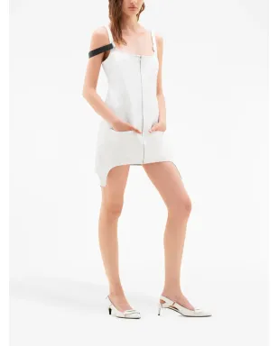 Courrèges ストラップディテール サスペンダー付きミニドレス - サムネイル3