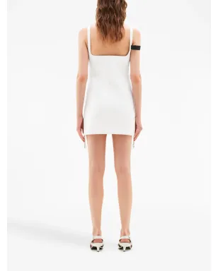 Courrèges ストラップディテール サスペンダー付きミニドレス - サムネイル4