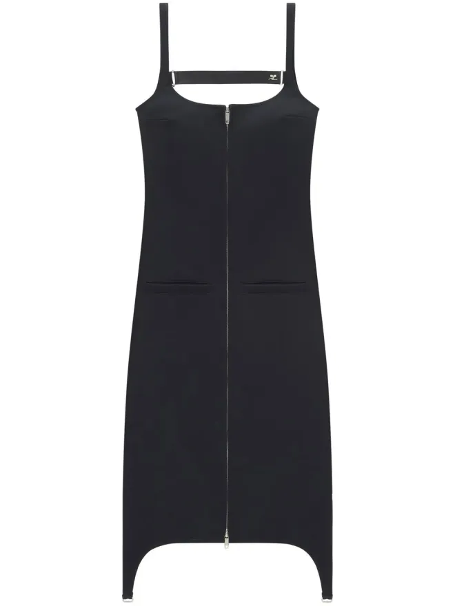 Courrèges Courrèges ストラップ付きツイル ロングドレスの商品画像