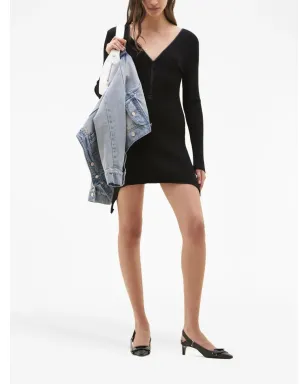 Courrèges リブ編みニット ジップアップドレス - サムネイル2