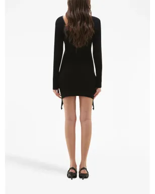 Courrèges リブ編みニット ジップアップドレス - サムネイル4
