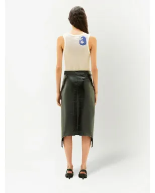Courrèges ビニールストラップ付きハイウェストスカート - サムネイル4