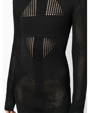 Balmain 透かし編みディテールドレス - サムネイル5