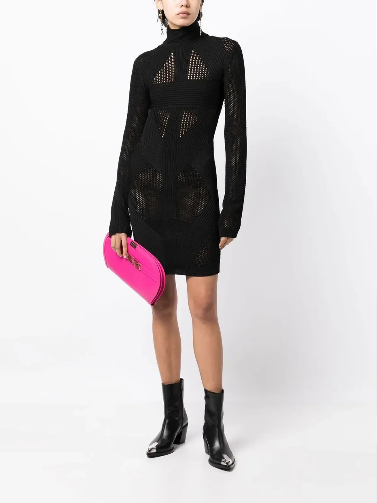 Balmain 透かし編みディテールドレス - 画像2
