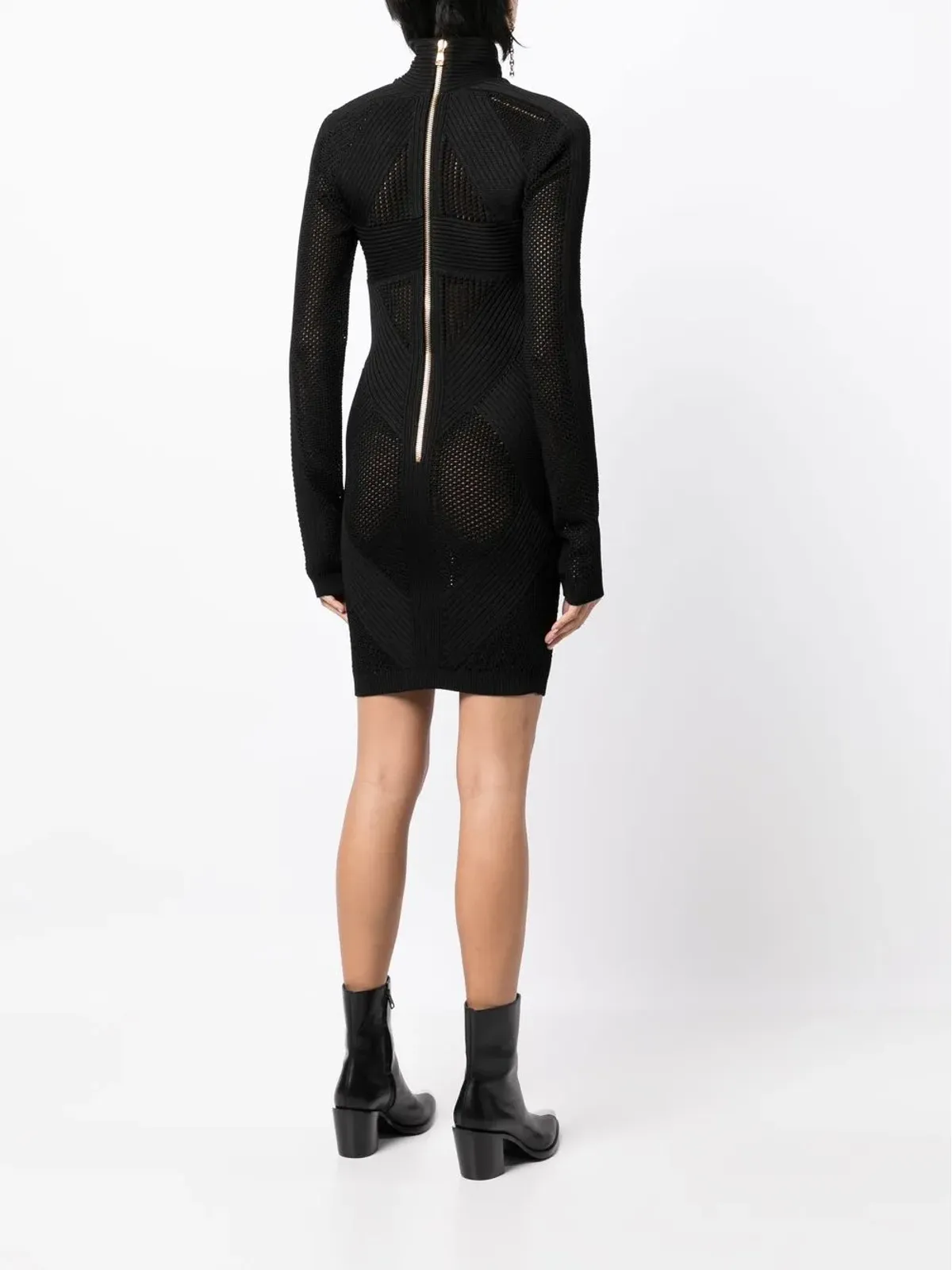 Balmain 透かし編みディテールドレス - 画像4