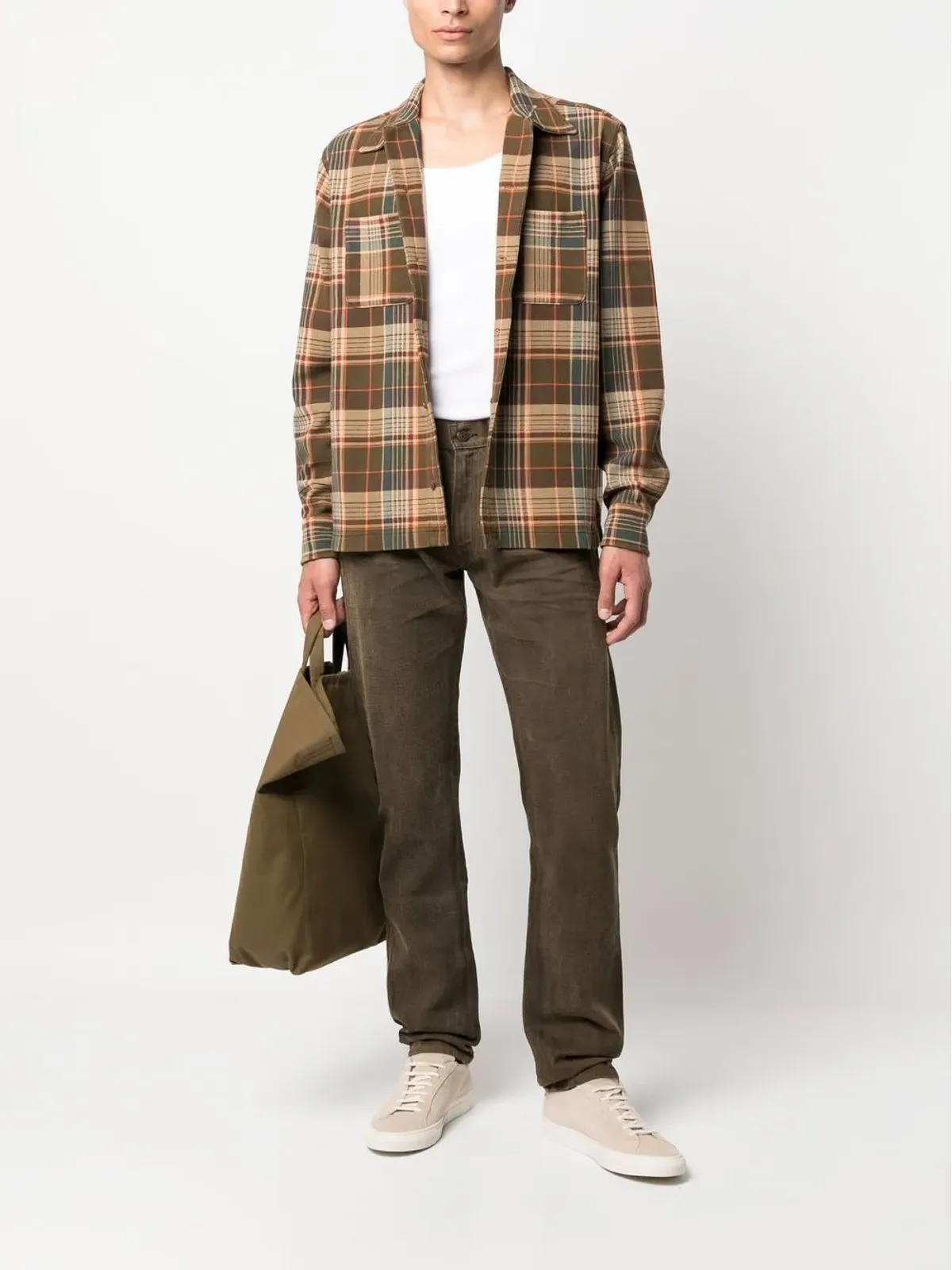 Ralph Lauren RRL ブリーチウォッシュ加工ストレートジーンズ - 画像2