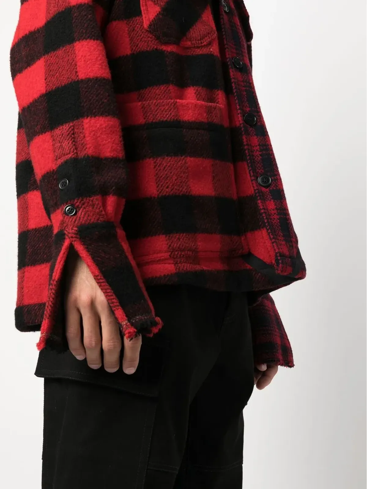 Greg Lauren チェック柄シャツジャケット - 画像5