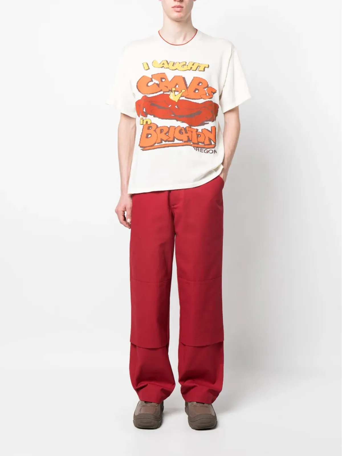 Robyn Lynch グラフィックプリント半袖Tシャツ - ホワイト - 画像2