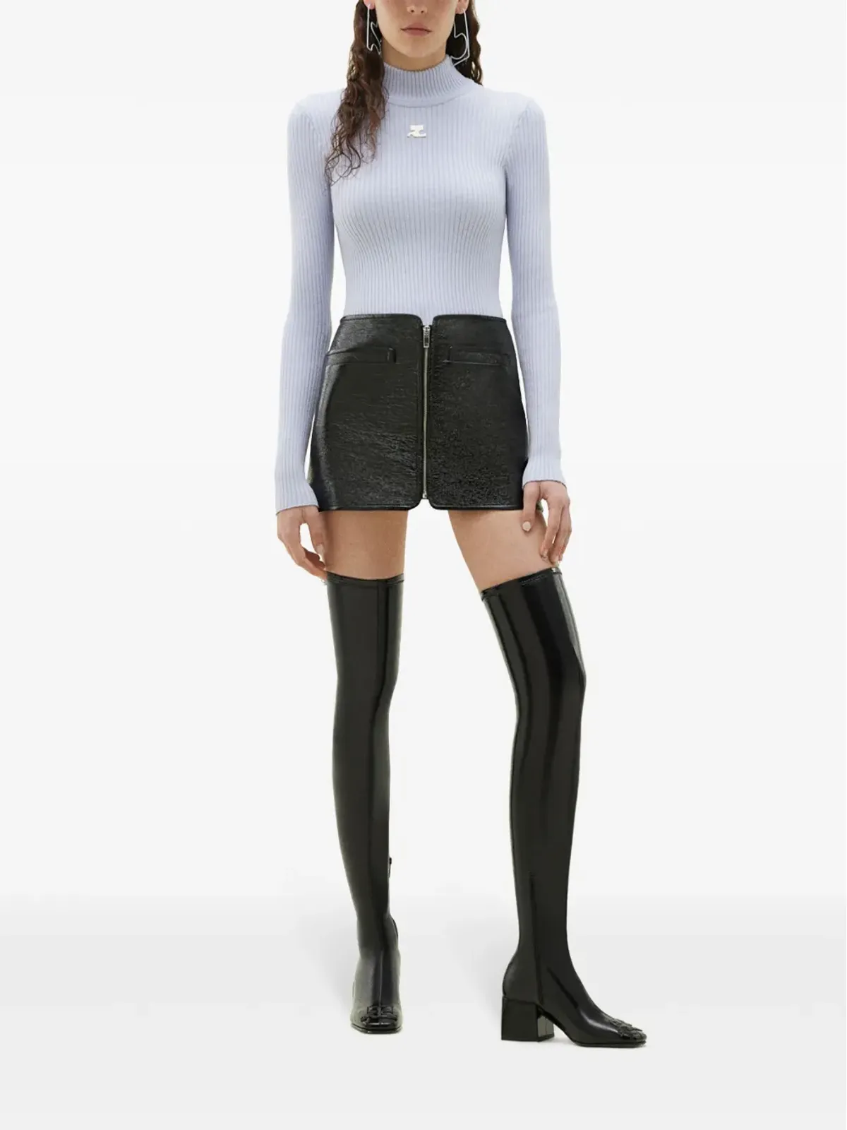 Courrèges ロールネックジャンパー - 画像2