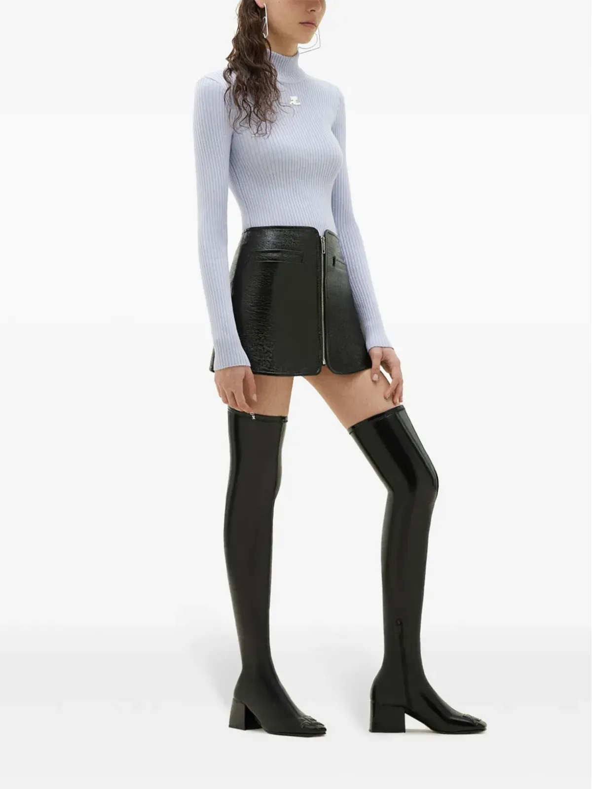 Courrèges ロールネックジャンパー - 画像3
