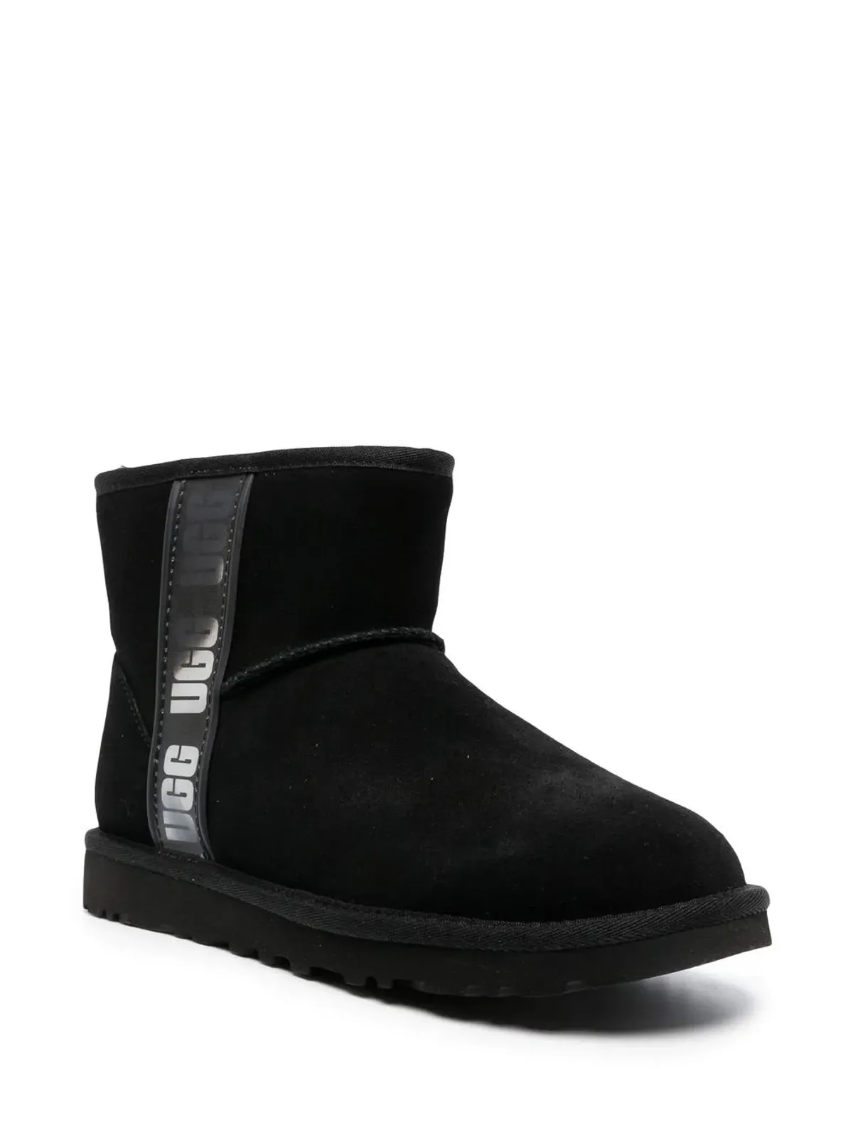 UGG クラシックミニサイドロゴブーツ ブラック - 画像2