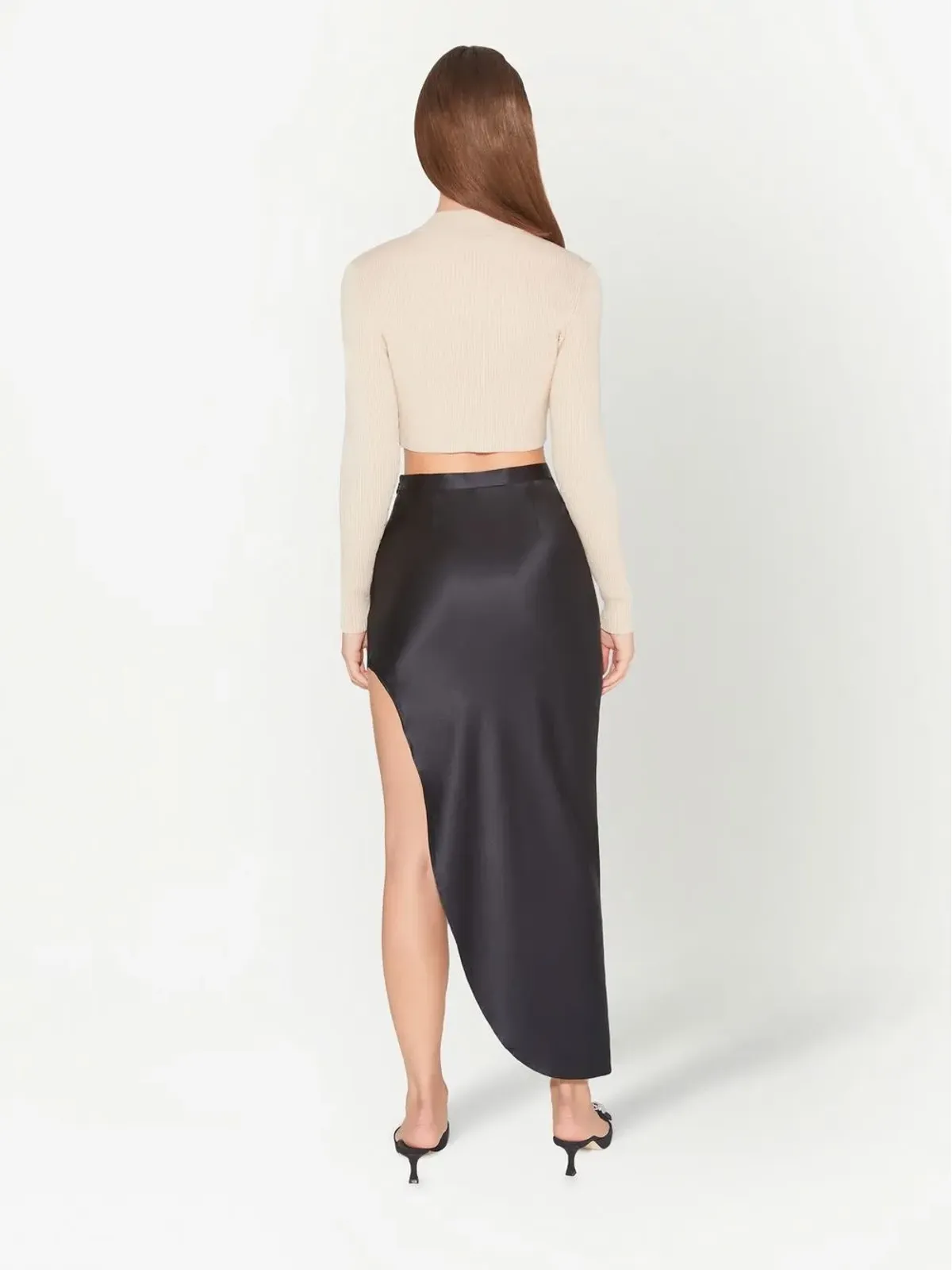 Fleur Du Mal 太もも丈スリット入りスカート - 画像3