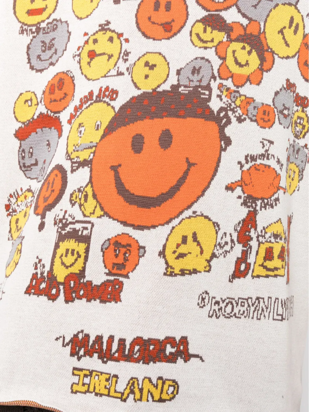 Robyn Lynch スマイリープリント コットン Tシャツ - 画像5