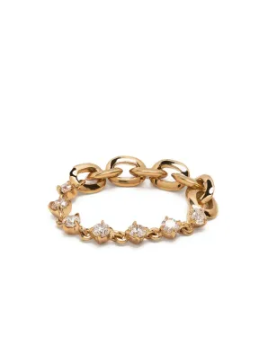 Lizzie Mandler Fine Jewelry 18kt イエローゴールド Éclat ダイヤモンド テニスリング - サムネイル3
