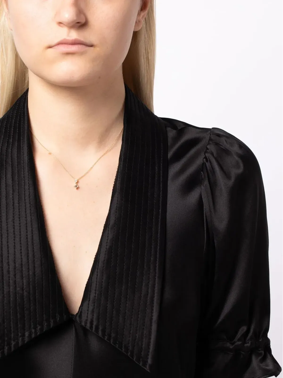 Lizzie Mandler Fine Jewelry 18K イエローゴールド ミックスマッチ ダイヤモンド ネックレス - 画像2