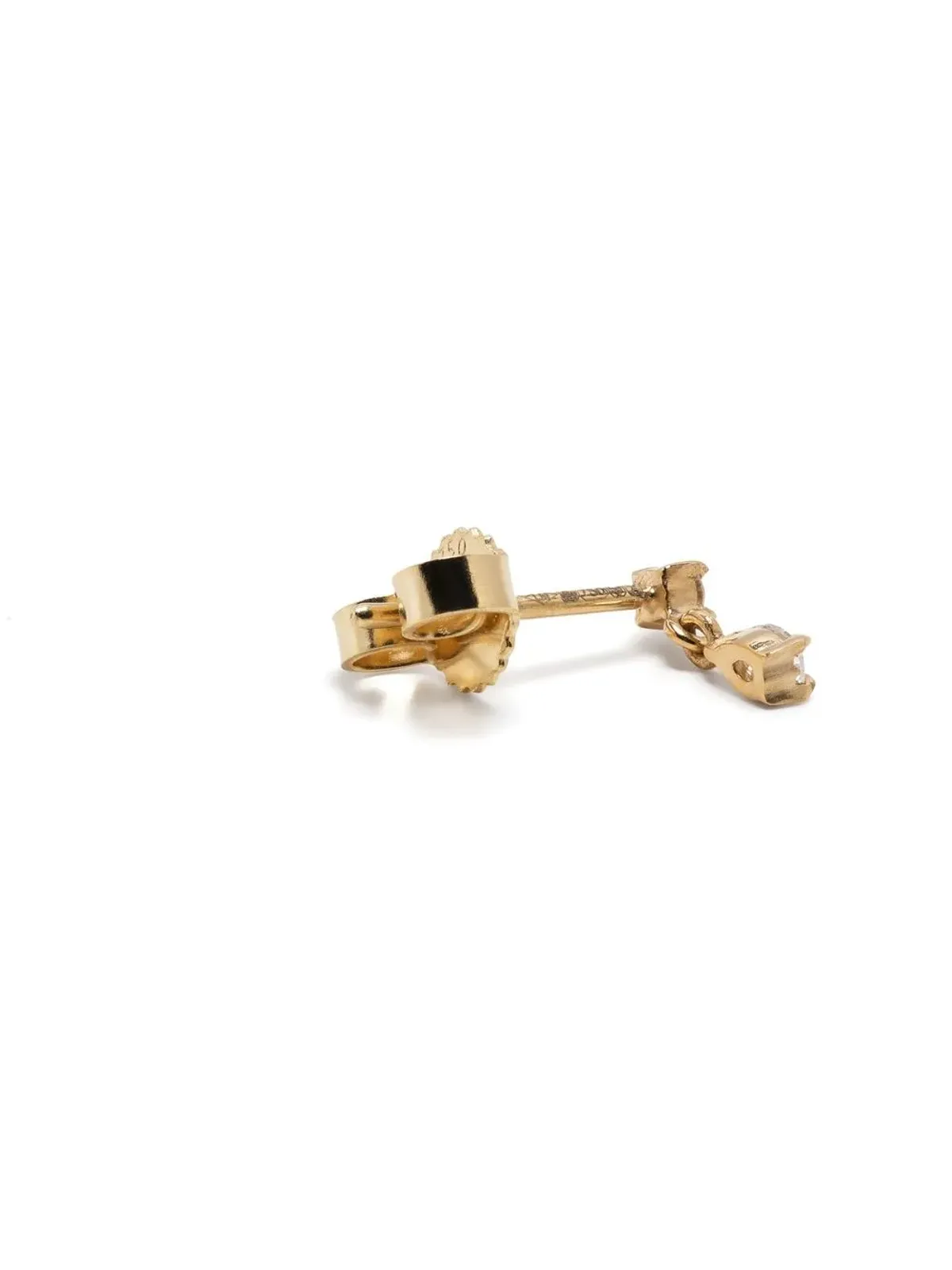 Lizzie Mandler Fine Jewelry 18K イエローゴールド ミックスマッチ ダイヤモンドスタッドピアス - 画像4