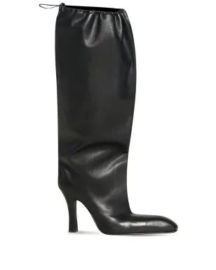 Balenciaga ファルコン レザー膝丈ブーツ ブラック - サムネイル1