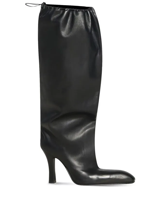 Balenciaga Balenciaga ファルコン レザー膝丈ブーツ ブラックの商品画像